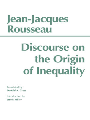 cover image of Discourse on the Origin of Inequality